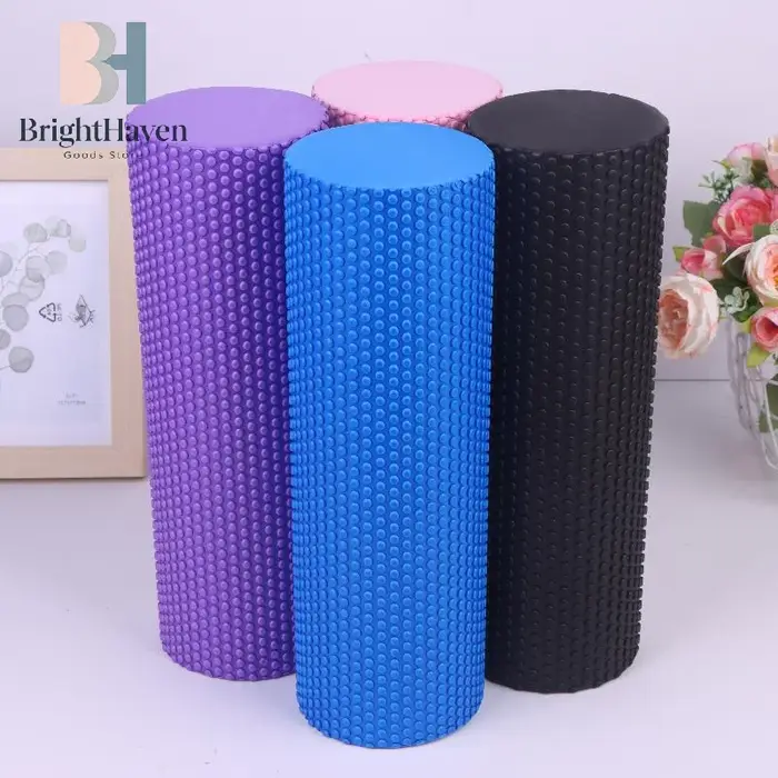 Rouleau de yoga rond en mousse EVA pour exercices de Pilates