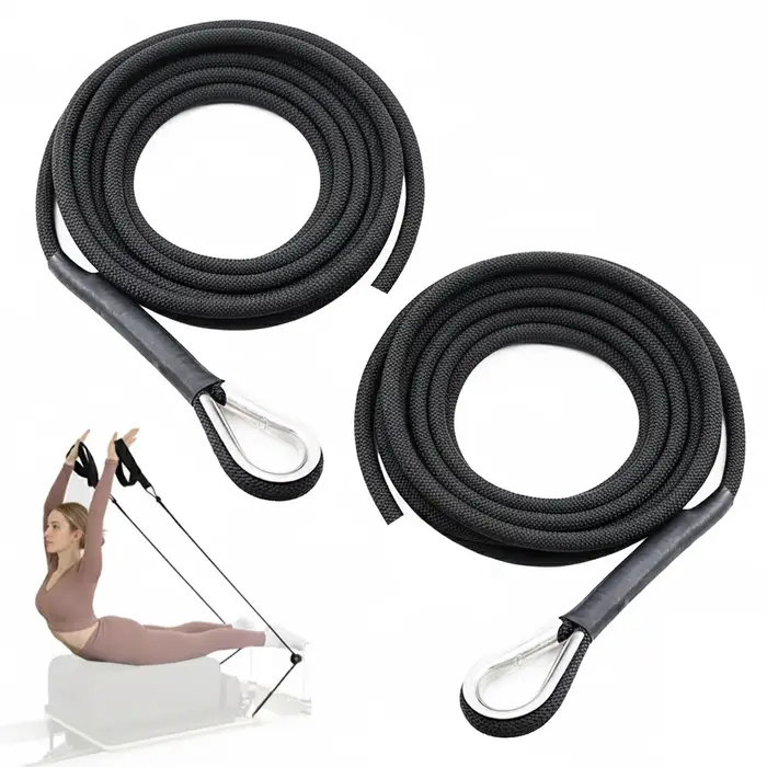 Cordes de rechange pour réformateur Pilates (paquet de 2), corde en nylon extra longue de 8 mm de 11