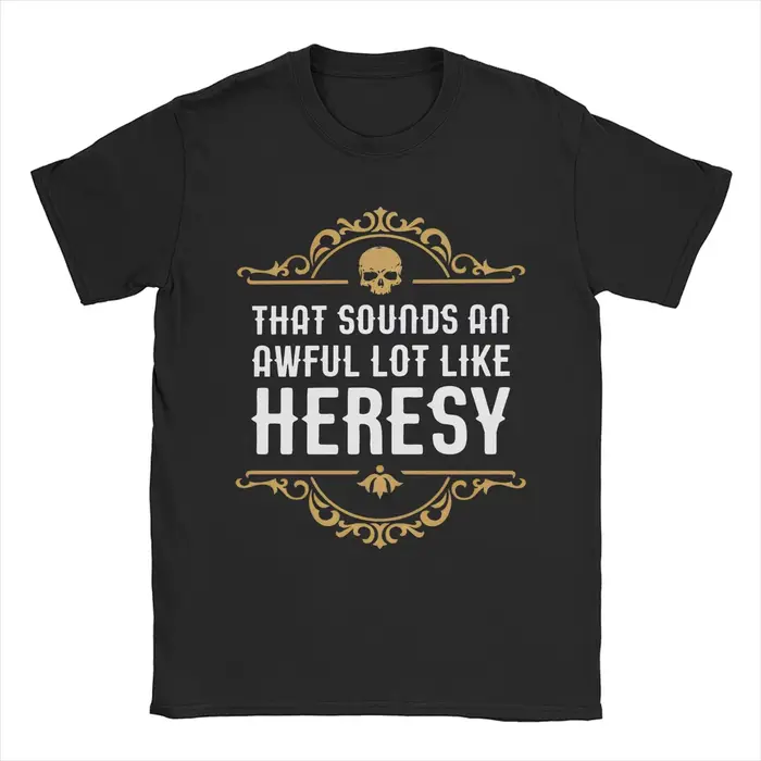 Vintage Heresy drôle Wargaming w-wahammer 40k T-Shirts femmes col rond coton