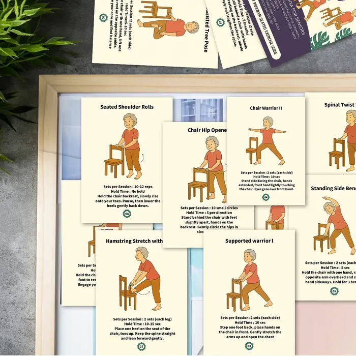 Chaise de Yoga sur pied pour personnes âgées