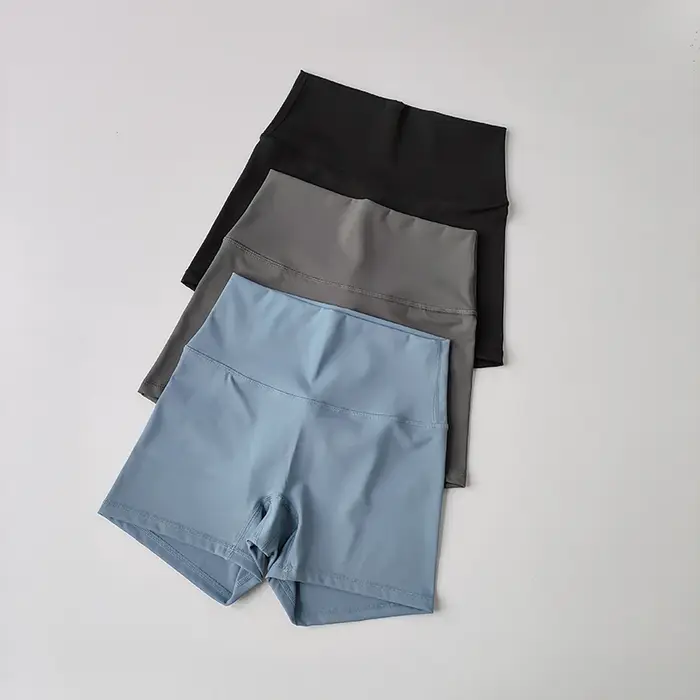 Shorts de yoga élastiques à séchage rapide, shorts de sport moulants, pantalons en trois parties, se