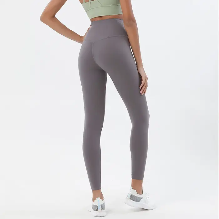 SOISOU-Legging en nylon pour femme, pantalon de yoga sexy, taille haute, moulant, élastique, doux, r