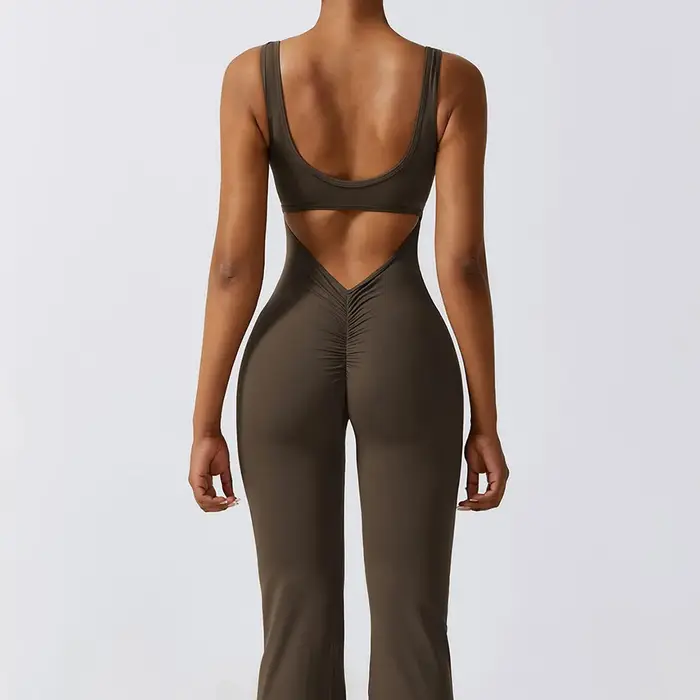 Femmes survêtement Sexy combinaisons Yoga costume une pièce Sport Fitness ensemble d'entraînement ex