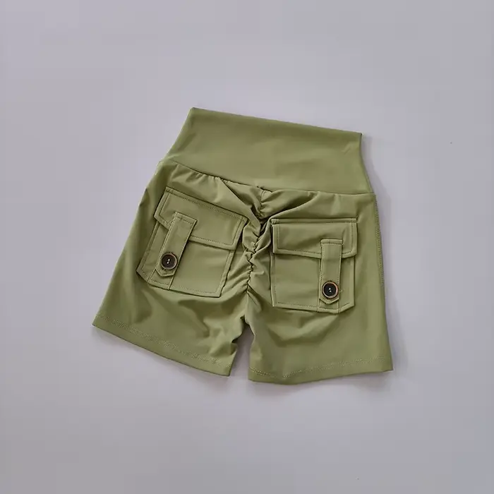 Short de fitness taille haute sans couture pour femme, pantalon de levage de la hanche, pantalon ser