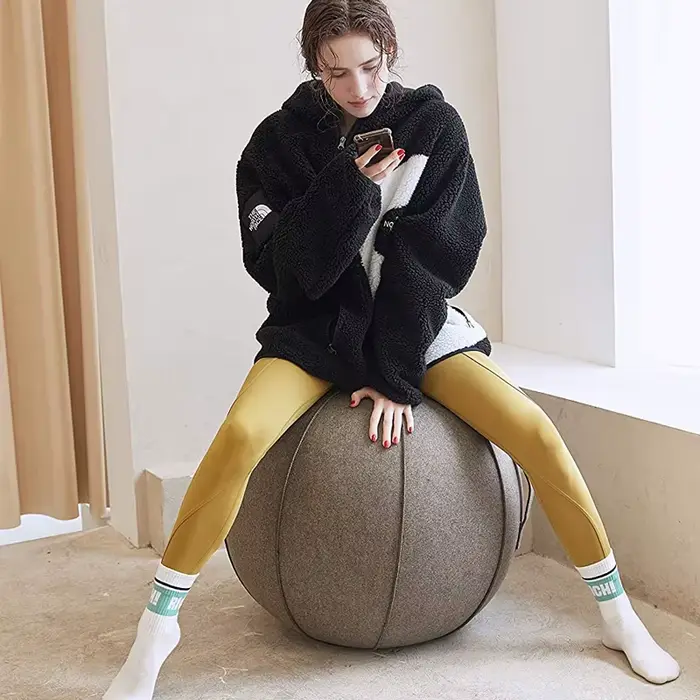 Balle d'exercice de yoga pour le bureau et la maison, entraînement musculaire, fitness assis, chaise