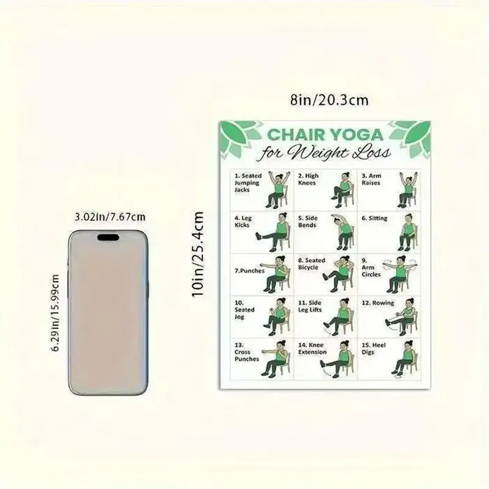 Lot de 2 affiches d'exercices de yoga en position assise