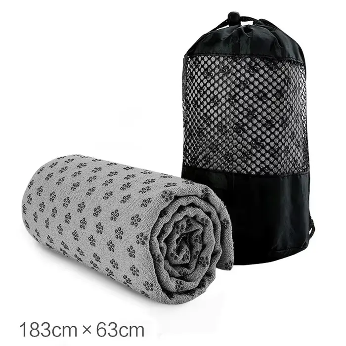 183*63 cm Portable anti-dérapant absorbant la sueur tapis de Yoga serviette