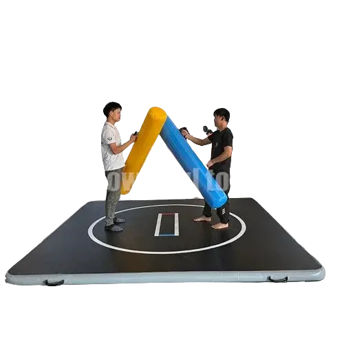 Tapis de yoga et de pilates gonflable de qualité commerciale sur mesure 3x3m, matériau PVC, sol d'en