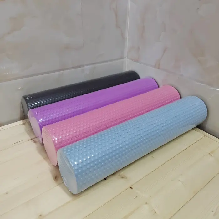 Rouleau de Yoga rond en mousse EVA, cylindre Hexagonal pour l'exercice Pilates, entraînements à domi