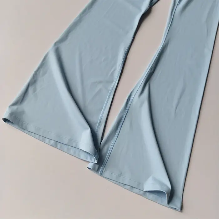Pantalon de Fitness évasé taille haute pour femmes