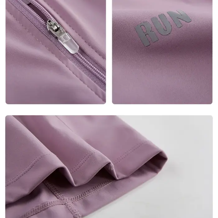 DRUR-Ensemble de 4 pièces de yoga pour femme, soutien-gorge de sport, leggings et vestes taille haut