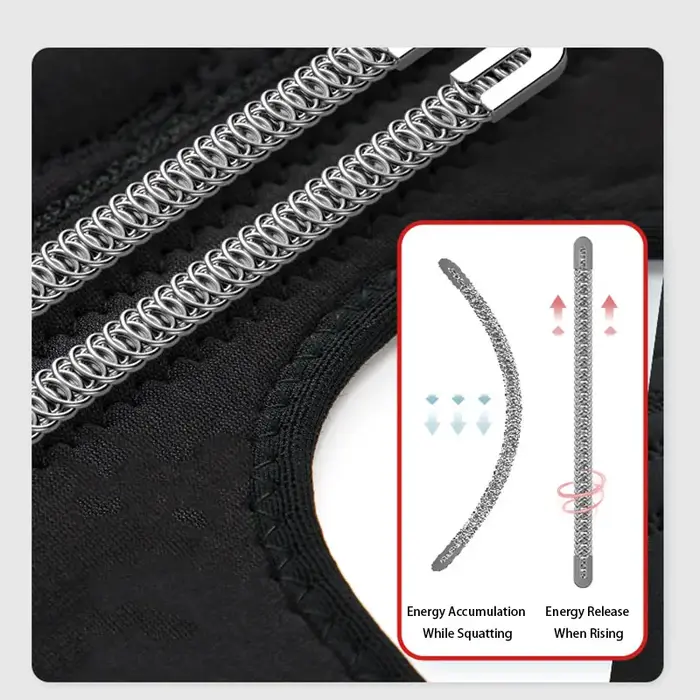 (1 pièce) genouillère Li-ning avec coussinet de Gel rotulien et 4 stabilisateurs à ressort doublure