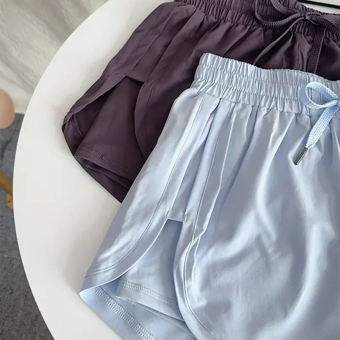 Short de sport de Yoga pour femmes, taille haute, Double couche, séchage rapide, respirant, athlétiq