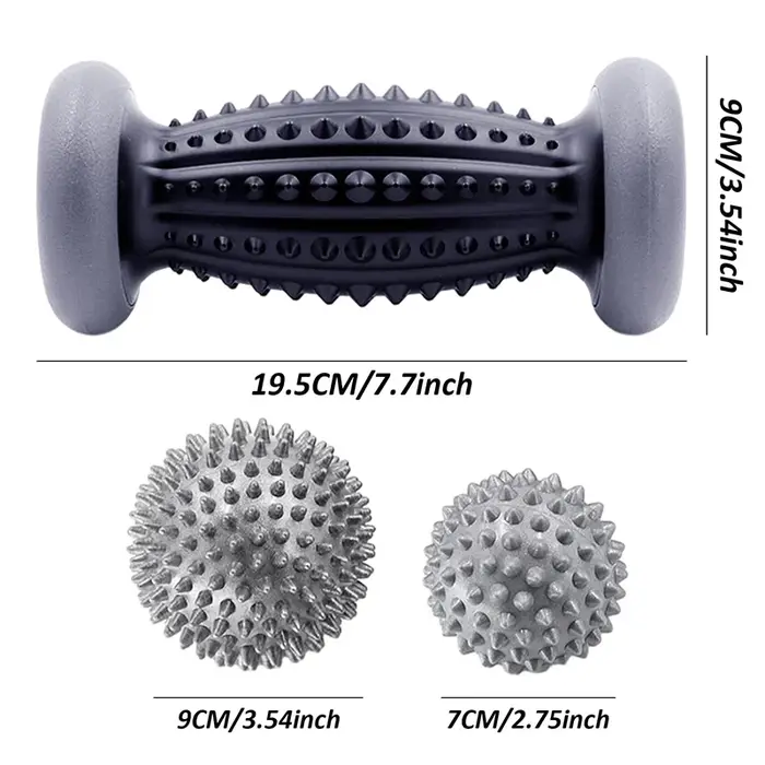 Boule de Massage rouleau de pied boules de crosse pointues soulager la main épaule jambe fasciite plantaire talon pieds