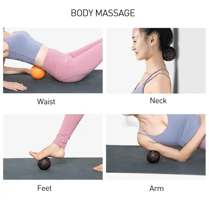 Liquidation vente-EPP Yoga bloc de mousse ronde petite boule thérapie de Massage exercice de Relaxation musculaire profonde Fitness pour le cou taille pieds
