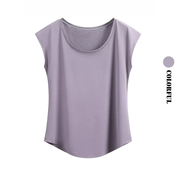 DRUR – gilet de Yoga d'été pour femmes, léger, respirant, chemises d'entraînement amples, t-shirt de