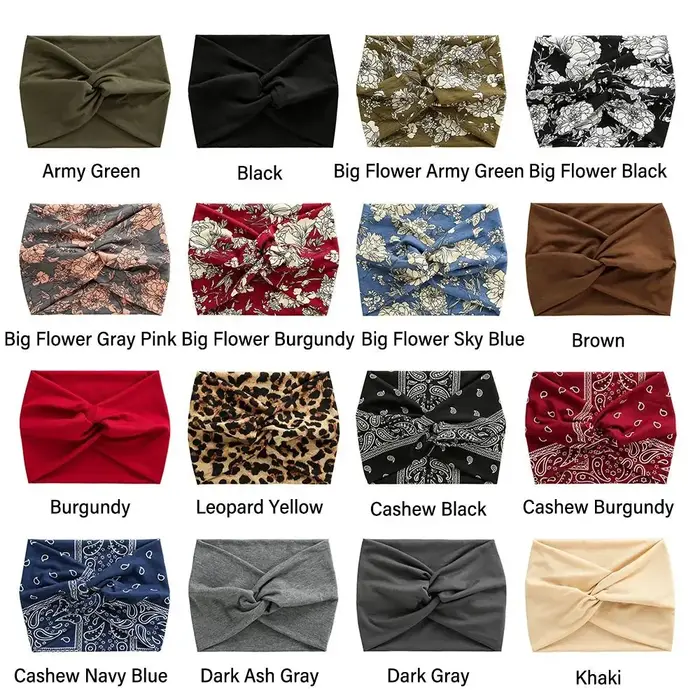 Bandeaux de cheveux de yoga pour femmes, Turban d'entraînement, Bandeau de sauna, Optique torsadée,