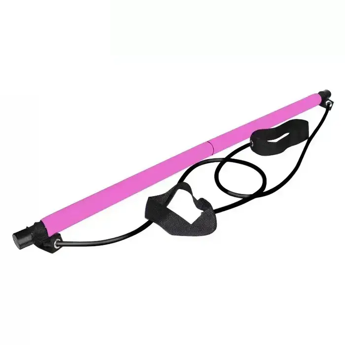 Bâton de barre de Yoga Pilates Portable avec bande de résistance