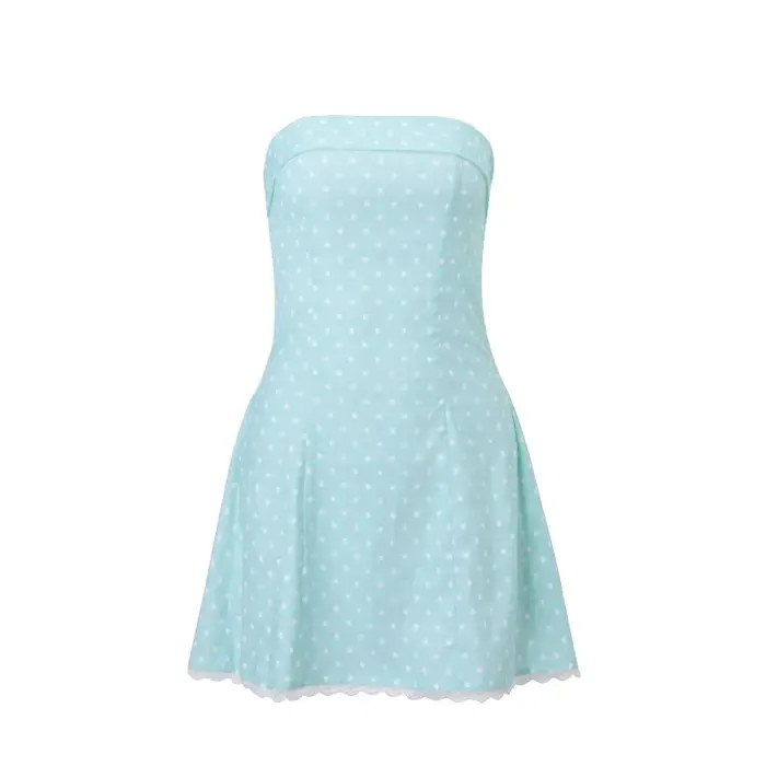 Vêtements pour femmes – Nouvelle collection été 2026 – Robe bustier sexy style Spice Girl à col bateau