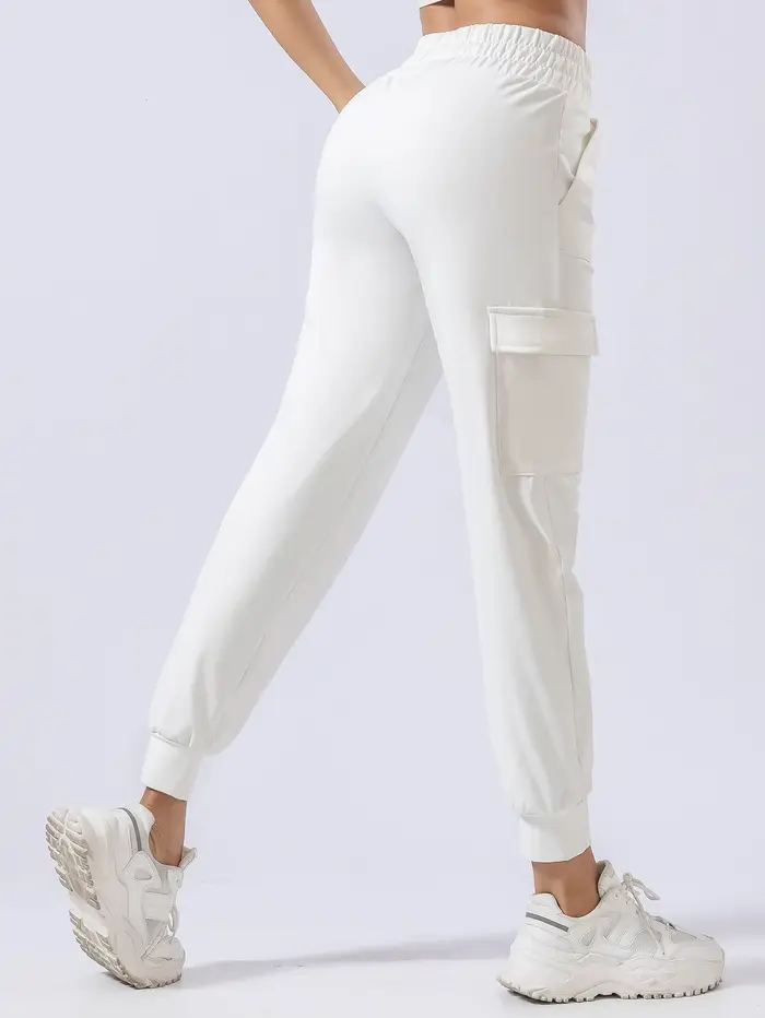 Pantalon de survêtement épais en polaire pour femme, pantalon de sport ample, pantalon décontracté,