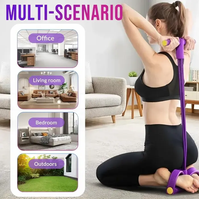Bandes de Résistance Pilates Trois Couleurs avec Pédale