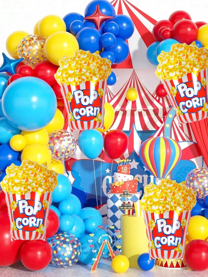Ballons pop-corn 3/6 pièces