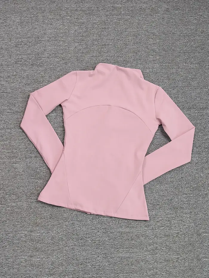Manteau de sport pour femmes, chemise de Yoga, Slim, manches longues, course rapide, Pilates, Fitnes