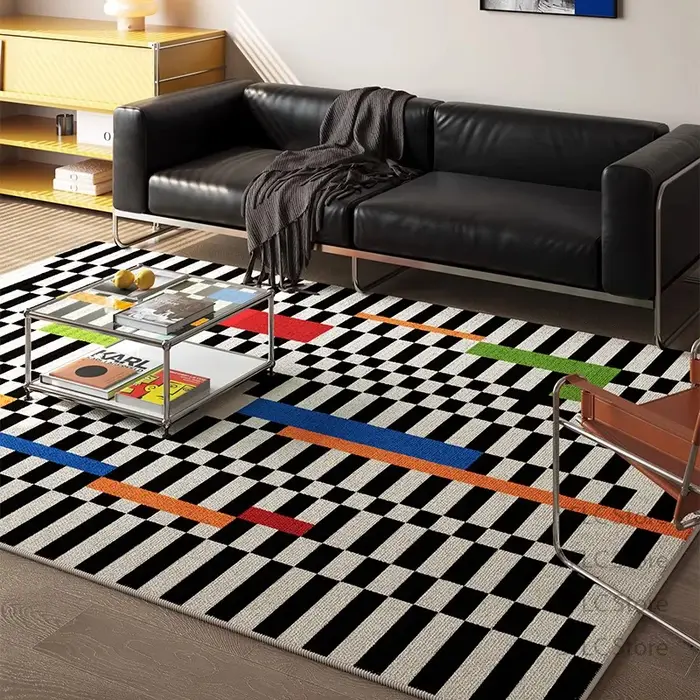Grand tapis antidérapant de Style Bauhaus