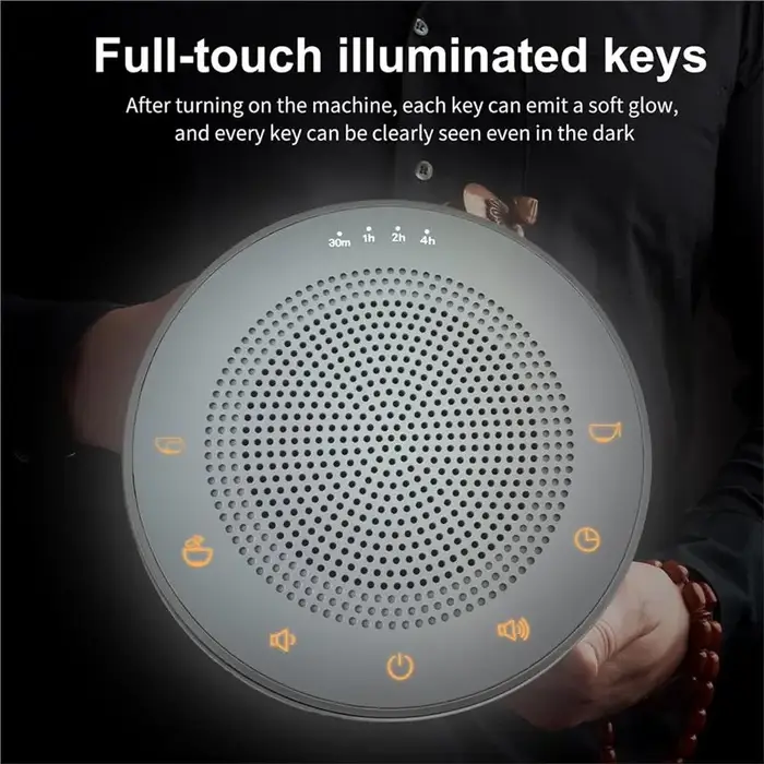 ABKV-Machine à sons de méditation, générateur de fréquences de bol chantant à 9 tons, bol chantant électronique portable pour la guérison par la fréquence