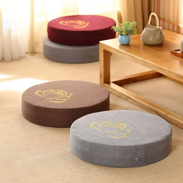 Coussin de méditation de Yoga de style japonais