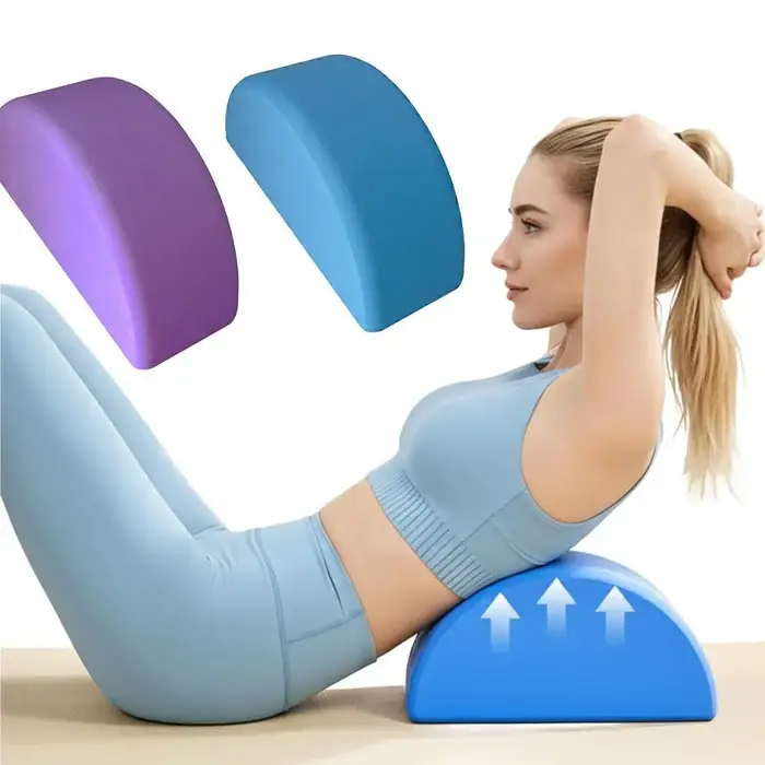 Bloc de soutien de yoga incurvé léger et portable