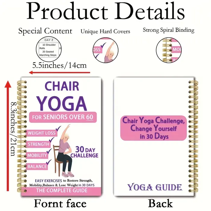 Guide de yoga en position assise sur chaise pour seniors de plus de 60 ans