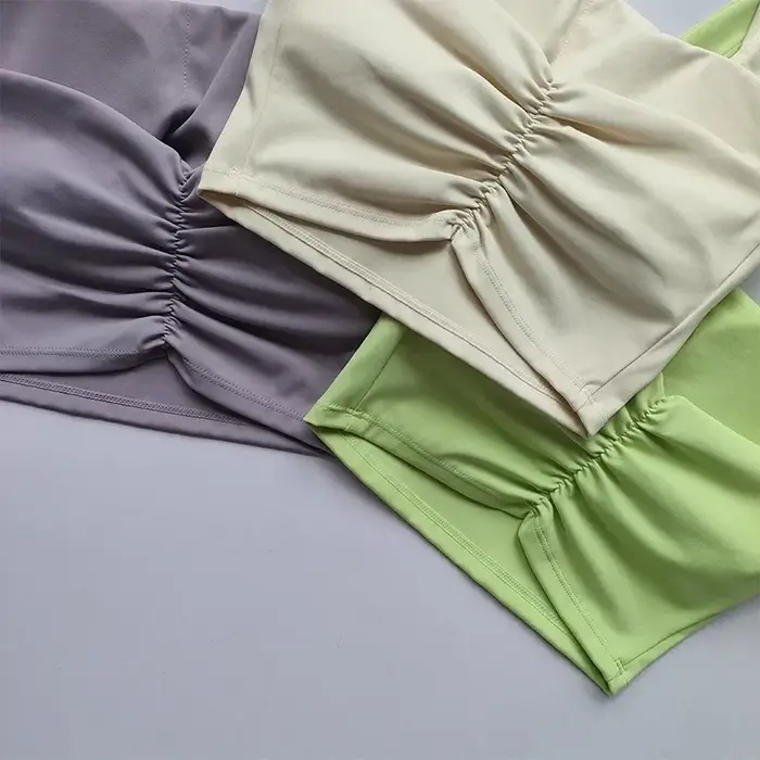 Camisole de yoga rembourrée dos nu sexy pour femmes