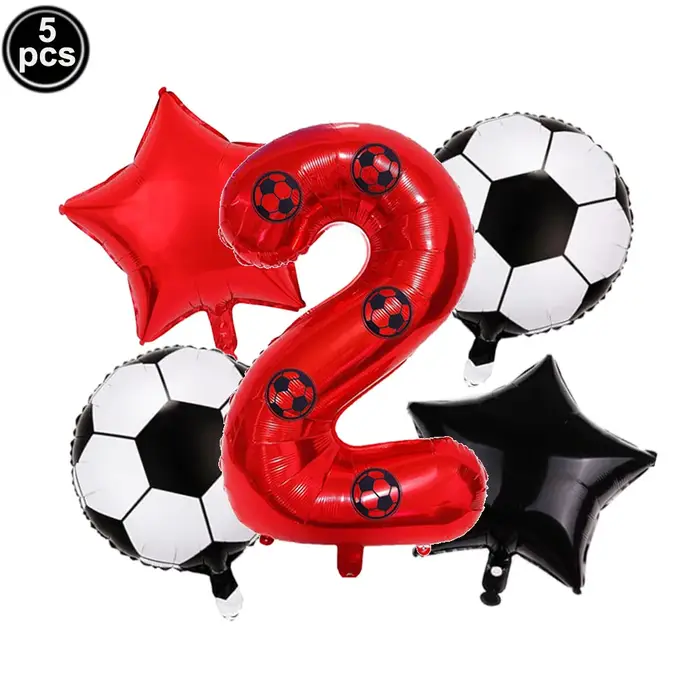 Ballons de football, décorations d'anniversaire