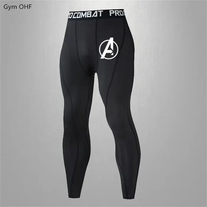 Legging de Yoga Super Hero pour hommes, collant de course, short de sport, de Compression, de Fitnes
