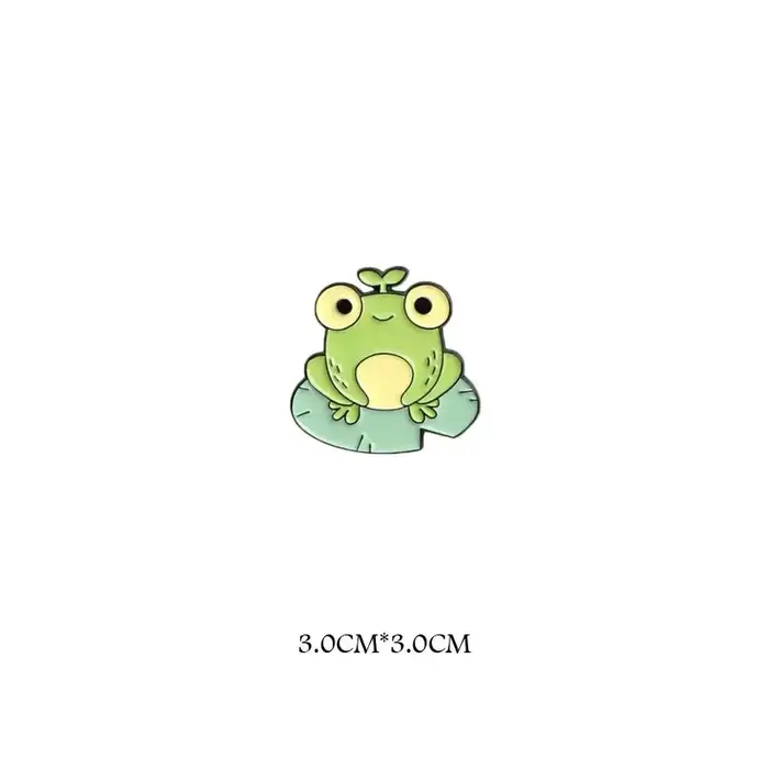 Broche en alliage de grenouille verticale