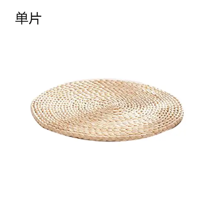 Coussin de Méditation hypothécaire ami Futon, Cercle de Yoga Rond, Tresse de Paille de Maïs, Polymèr