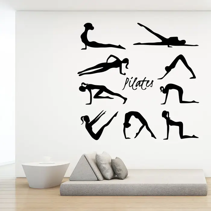 Autocollant Mural de Pilates de beauté
