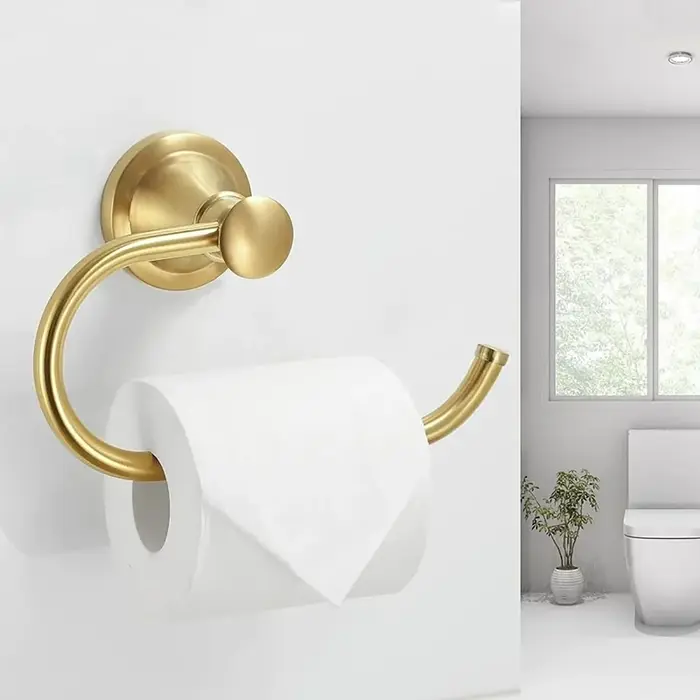 Porte-papier hygiénique chromé
