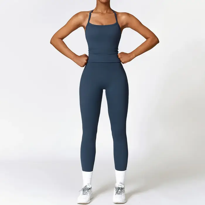 2 pièces ensemble de Yoga femmes vêtements de sport Fitness ensemble d'entraînement vêtements de spo
