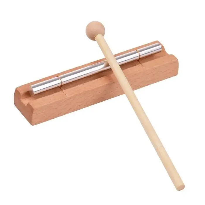 Carillon de méditation en bois Miwayer – Options de 1/2/3/5/7 tons, barres en aluminium, base en hêt