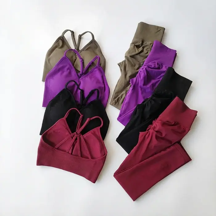 Ensemble de yoga sans couture pour femmes