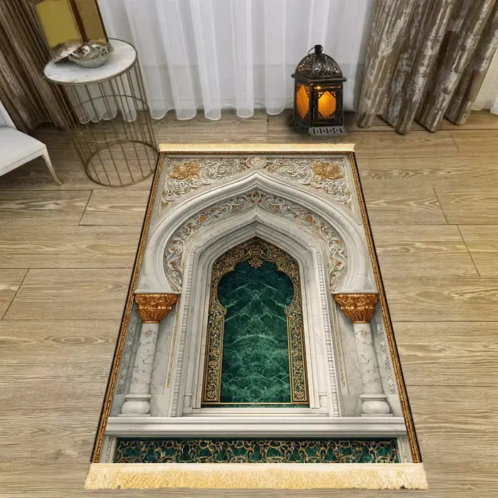 Tapis de prière de luxe VIKAMA à franges