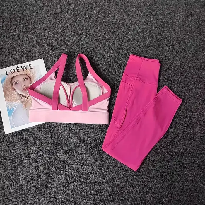 Combinaison d'entraînement de Yoga haut de gamme pour femmes, ensemble de Fitness, vêtements de spor