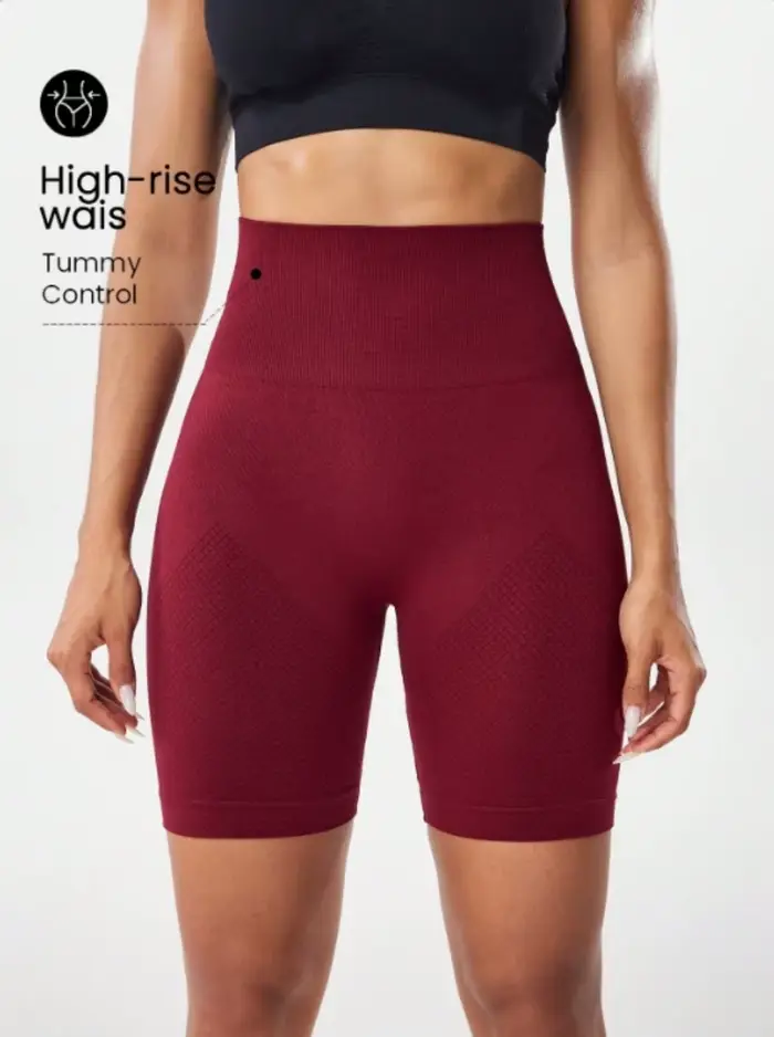 Short de sport moulant taille haute pour femmes, pantalons de yoga fitness, pantalons de course élas