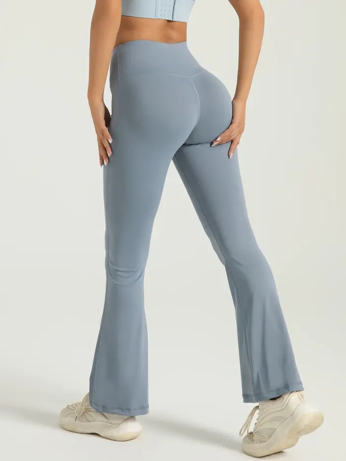 Pantalon de yoga Bootcut taille haute pour femme – Leggings évasés pour l'entraînement et les vêteme