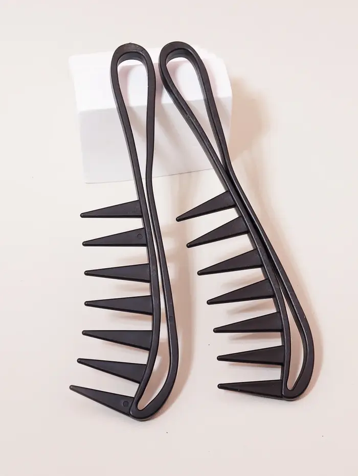 Grand peigne à cheveux à dents larges, peigne d'épilation Shun, adapté aux cheveux secs et humides,