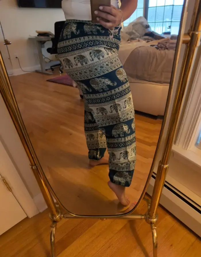 Boho Yoga pantalon jambe large femmes Harem bohème Vintage imprimé coupe ample