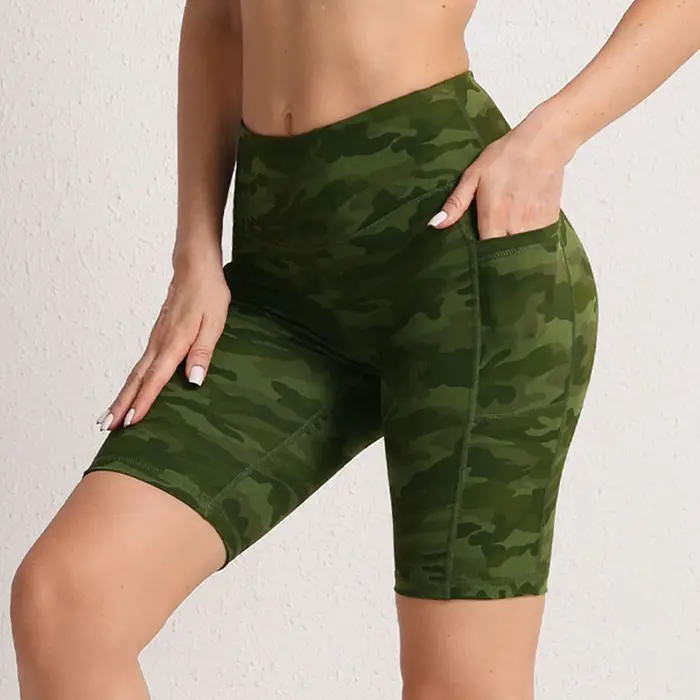Shorts de Yoga avec 3 Poches pour Femme