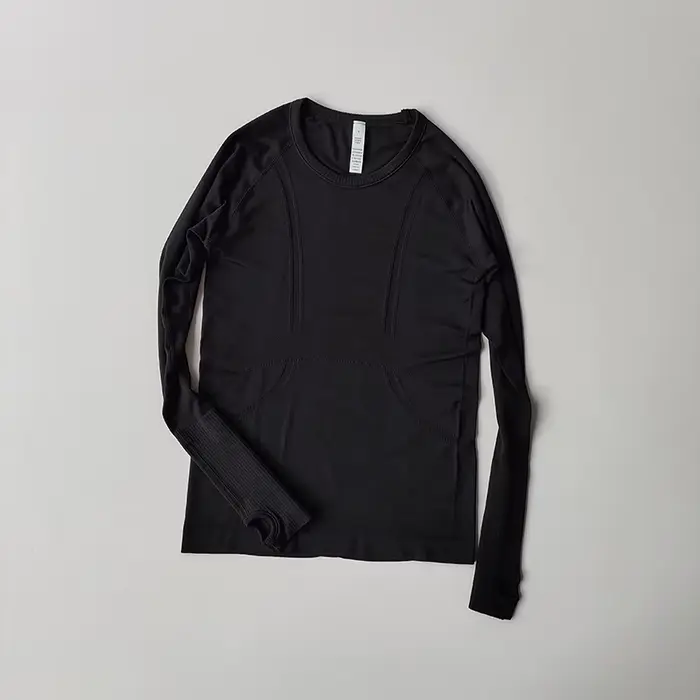 Vêtements de Yoga pour femmes, hauts de sport, col rond, sans couture, Slim, chemise de course, Fitn